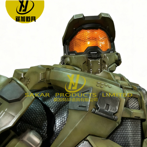 Armadura de <span class=keywords><strong>Halo</strong></span> Master Chief Impresa en 3D Personalizable, Colección Personal, Disfraz de <span class=keywords><strong>Anime</strong></span> Cosplay, Material Opcional - Product Image 2
