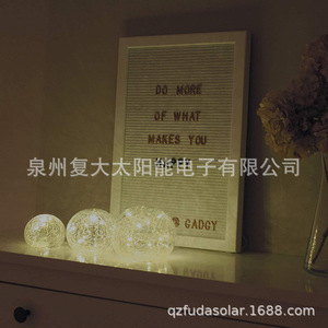Glass <b>Led</b> <b>Ball</b> Lamp 12 10 8 Cm Battery Operated With Wire Protection Design For Indoor Decorative Lighting - Product Image 3