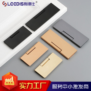 LGEDIS Modern Surface Mounted <b>Drawer</b> Handle Aluminum Alloy Rectangle Easy Installation Furniture Cabinet Hardware - Product Image 4