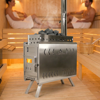 Poêle à bois pour sauna extérieur en acier inoxydable 1,5 mm, chauffage de sauna, fournisseur OEM ODM pour sauna de camping