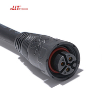 Connecteur d'alimentation industriel étanche LLT M19 en plastique, mâle-femelle, 3 broches, pour extérieur et aviation