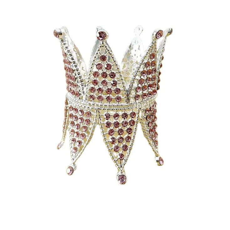カップマグカバーの装飾昇華スキニータンブラー蓋用メタル装身具ピンククラウンダイヤモンドタンブラー