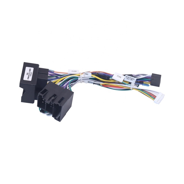 Car 16pin Wiring Harness Adapter Canbus Box Decoder Android Radio Power Cable for Benz B200 W211 Viano Vito W209 S320