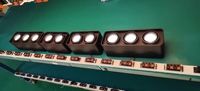 Spot lumineux LED carré réglable pour le plafond, design simpliste, montage en Surface sur panneau, Double ou Triple tête, idéal pour un salon