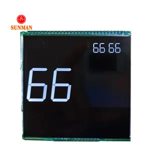 Tela de toque LCD com painel de 7 segmentos personalizado do fabricante do LCD com temperatura e umidade