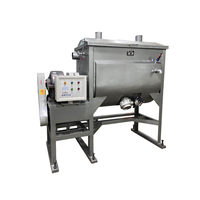 Mélangeur à ruban semi-automatique horizontal en acier inoxydable de 1000 L pour granulés plastiques