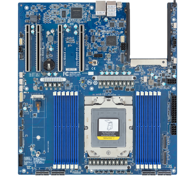 Original New Gigabyte MZ33-CP1 E-ATX Motherboard for AMD EPYC 9005/9004 Serve Motherboard with Double Memory Channel