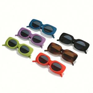 Gafas de Sol Cuadradas de Moda Retro 2022 con Logotipo Personalizado, Gafas de Sol Ovaladas con Estampado de Leopardo en Colores Pastel para Mujer - Product Image 4