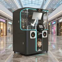 Mesin Penjual Kopi Otomatis LE AI Intelligent Robot Barista, Pembuat Espresso Pintar dengan Layar Sentuh 7-inci dan Fungsi Pembersihan Otomatis