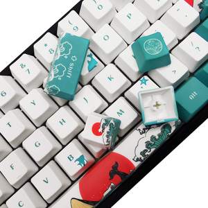 Teclas PBT Personalizadas OEM para Teclados Mecánicos GK61 <span class=keywords><strong>RK61</strong></span> 60%, Teclas Coral Sea - Product Image 3