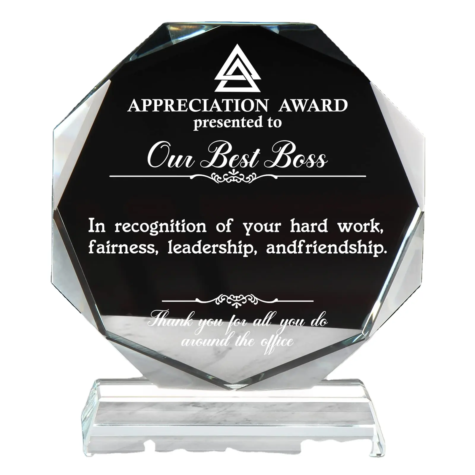 Leader Gifts Leadership Gifts For Women Men Appreciation Gifts For Manager Supervisor Glass Award Plaque