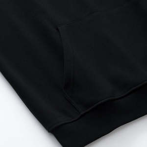 Sweat-shirt à capuche pour hommes de haute qualité brossé couleur unie polyester/coton polaire poche conception sweat à capuche pour hommes - Product Image 6