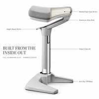 Chaise ergonomique réglable en hauteur pour le travail assis-debout, idéale pour la maison, le bureau, l'école, l'hôpital, les conférences et les espaces publics