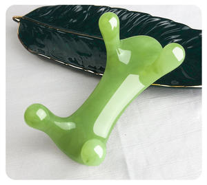 Resina di colore ambra tessuto profondo innesca punto di schiena strumento di massaggio strumenti di massaggio per digitopressione bastone di riflessologia - Product Image 5