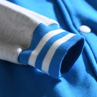 Veste de baseball en polaire et en peluche personnalisée avec logo OEM, 600 g, pour l'automne et l'hiver, veste tendance