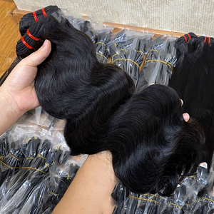 Extensiones de Cabello Humano Liso Indio de Doble Trama, Virgen, Tejido a Máquina, para Pelucas - Product Image 1