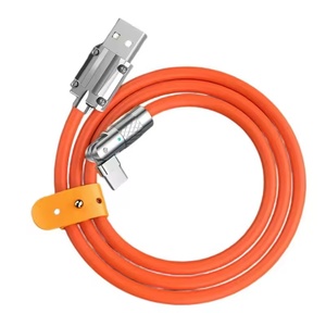 Recharge en position couchée au <span class=keywords><strong>lit</strong></span> 120W 6A Charge super rapide PD Type C Câble en silicone liquide Charge rapide Câble <span class=keywords><strong>de</strong></span> chargeur Usb C à C - Product Image 1