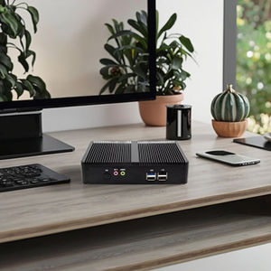 Mini <span class=keywords><strong>PC</strong></span> EGLOBAL con Ventilador Integrado, Intel Celeron J6412 de Cuatro Núcleos y Cuatro Subprocesos, DDR4 Máx. 16G, SO Win 7/8/10/Linux, SSD MSATA/SATA, <span class=keywords><strong>para</strong></span> Oficina - Product Image 1