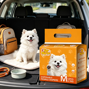 Pañales Desechables Absorbentes para Perros Machos y Hembras, Tallas XS/S/M/L/XL/XXL, Económicos, OEM ODM - Product Image 1