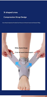 Attelle de compression respirante pour le soutien sportif, idéale pour le volleyball/le basketball, et pour le soin des pieds tombants et des chevilles bandées