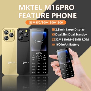 โทรศัพท์มือถือปลดล็อคแล้ว หน้าจอ 2.8 นิ้ว คีย์บอร์ดบางเฉียบ โทรศัพท์สำหรับผู้สูงอายุ รองรับ 2 ซิม จอ LCD  โทรศัพท์ GSM สำหรับผู้สูงอายุ - Product Image 5