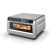 Four à pizza professionnel 17L Four électrique haute température Four à convection Grille-pain Contrôle numérique Multifonctionnel avec fonction de cuisson