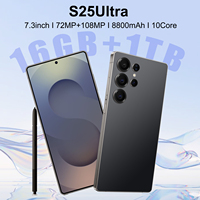 S25 Ultra 16GB RAM 1TB ROM 5G 7.3 Inch 120Hz AMOLED HD 10 Core 8000mah Boost Charge Dual SIM TF Slot OTG Global Scale Fresh Load