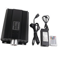 Moteur d'éclairage LED RVBW 16W à fibre optique, télécommande RF, contrôle DMX, source lumineuse silencieuse pour plafond de voiture, ciel étoilé, éclairage domestique à fibre optique