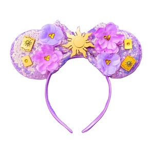 <span class=keywords><strong>Raiponce</strong></span> inspiré oreilles de souris bandeau princesse oreilles de souris pour filles enfants accessoires - Product Image 2