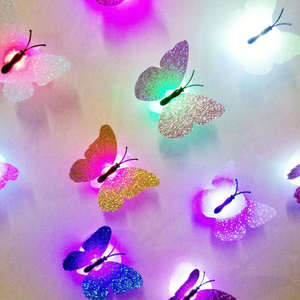 Decorazione da Parete a LED a Forma di Farfalla, Luci <span class=keywords><strong>Notturne</strong></span> al Neon Economiche per Feste, Illuminazione per Matrimoni, Decorazione per la Casa - Product Image 5