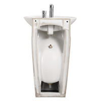 Lavabo ovale moderne en céramique pour ablutions musulmanes, sur pied, prix usine