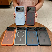 Coque de téléphone magnétique mate personnalisée, toucher doux, antichoc, anti-traces de doigts, givrée, pour iPhone 17 18 Pro Max