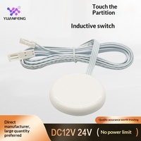 Interruptor táctil de partición 12V-24V IP5 de PC con material ignífugo, sin perforaciones, con control por gestos de aire, 60W para armario