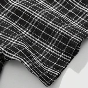 Gökkuşağı sprey özel tasarım erkek boy grafik ekose baskı rahat gömlek sokak giyim gevşek Fit kısa kollu gömlek erkekler için - Product Image 3