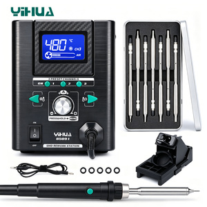 สถานีบัดกรีลมร้อนความแม่นยำสูง YIHUA 8509-I หัวเป่าลมร้อนขนาด 0.5 มม. หน้าจอดิจิตอล สถานีรีเวิร์ค BGA รุ่น W291 - Product Image 1