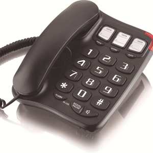 Téléphone <span class=keywords><strong>fixe</strong></span> filaire à gros boutons <span class=keywords><strong>avec</strong></span> numérotation rapide et fonctions <span class=keywords><strong>haut</strong></span>-<span class=keywords><strong>parleur</strong></span>, grand écran, téléphone <span class=keywords><strong>fixe</strong></span>, vente en gros d'usine - Product Image 1