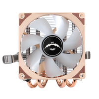 QiuzAim 90mm X79 carte mère 2/4 caloducs ordinateur CPU ventilateur 2011 broches vers le bas pression dissipateur de chaleur 4 broches bureau X99 lumineux