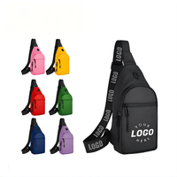 Sac à bandoulière unisexe en nylon imperméable personnalisé pour femme, sac de poitrine de voyage et de randonnée, sac à dos de jour, sac bandoulière pour homme