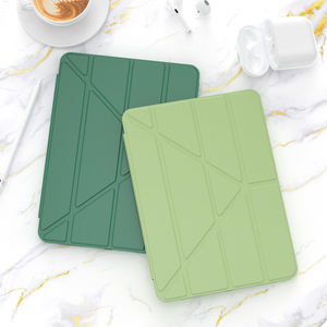 Vente flash Étui en cuir TPU multi-pli pour <span class=keywords><strong>iPad</strong></span> 9.7/10.2 Housses de tablette souples durables pliables pour <span class=keywords><strong>iPad</strong></span> Pro 11 12.9 Air 10.9 pouces - Product Image 1