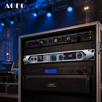 Amplificateur de puissance DSP Dante 4 canaux 2500W, processeur audio DSP professionnel avec module de processeur audio DSP pour système de sonorisation de scène