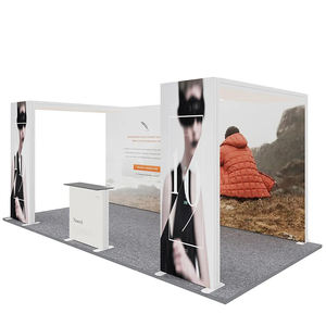 Modular Custom Design Folding Portable Advertising Aluminum <b>Frame</b> SEG Fabric LED Display <b>10x10</b> Trade Show Booth Exhibition - Product Image 2