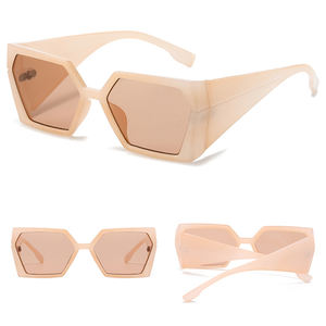 2025 Unique futuriste lunettes carré larges cadres Lunettes Protection UV mode lunettes de soleil personnalisées - Product Image 5