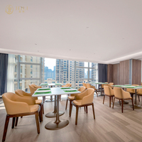 Meubles de restaurant sur mesure, chaises de restaurant en bois massif, design moderne, vente en gros, adaptées aux cafés, hôtels, projet de conception 3D