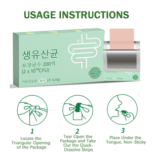 Hot Selling Active Probiotics Oral Dissolving Film Dietary <b>Supplement</b> Supports Immune System and Boosts Digestion Oral Film - Product Image 3