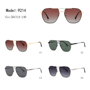 Unisex Pilot Sunglasses Full Rim Oval Metal Frame UV400 Protection Comfortable for <b>Driving</b> Adult - Product Image 3