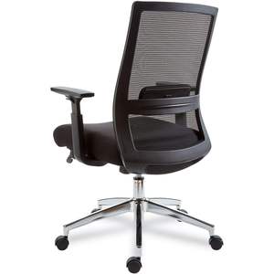 Silla Ergonómica Alera Ashdale con Elevación, 275 lb, Negra, Silla de Oficina con Altura de Asiento y Reposabrazos Ajustables, Respaldo de Malla Giratorio - Product Image 6