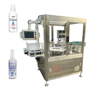 Mini pulvérisateur 75% d'alcool éthylique désinfectant 100ml, désinfectant pour les mains à l'alcool, liquide désinfectant, machine de remplissage et de bouchage - Product Image 1