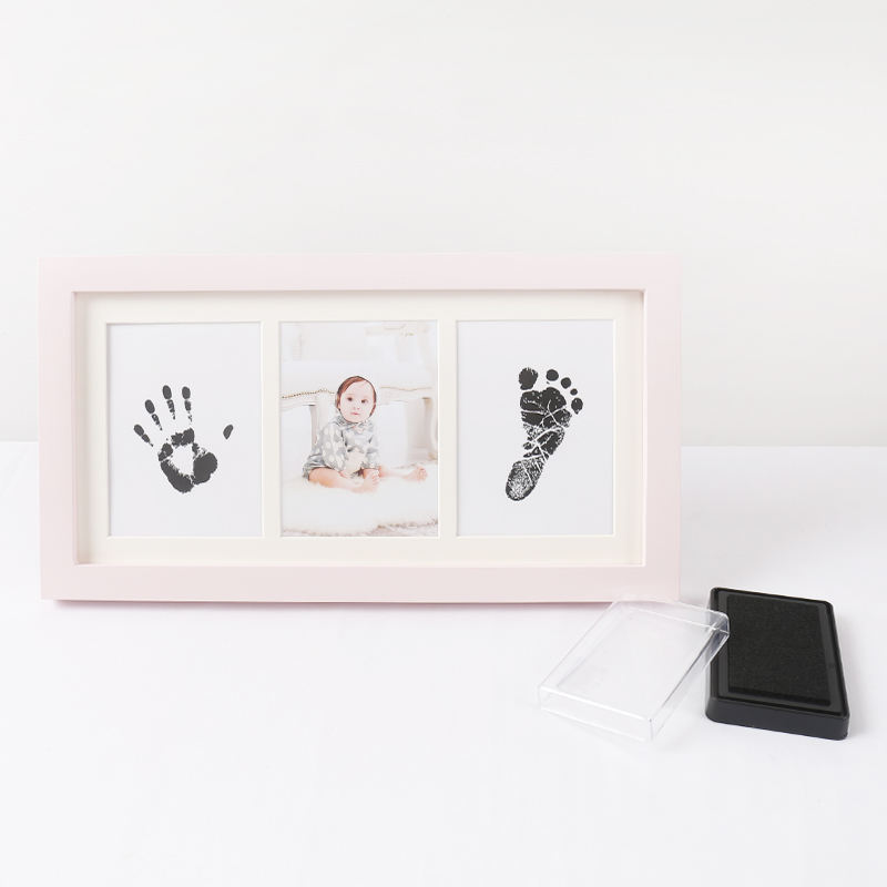 Cornice rosa + tampone nero