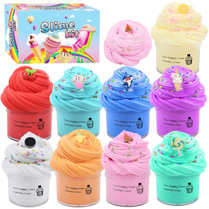 2026-Hot Selling Educational Kid <b>Slime</b> Mud Set <b>Slime</b> DIY Fruit Mud <b>Kit</b> 10 Colors Suitable As a Birthday Gift Factory Outlet - Product Image 1