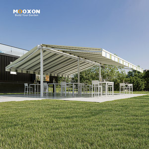 Có thể thu vào mái hiên nhiệm vụ nặng nề ngoài trời không thấm nước nhôm cơ giới dù để che nắng cho boong và Patio Bìa - Product Image 5